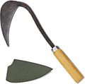 Original Homi Hand Hoe - Traditional Handmade Korean Garden Tool for Weeding Digging & Planting with Forged Steel & Chestnut and Acacia Wood Handle