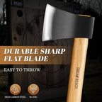 Dream Reach 20.5" Dual - Handed Throwing Axe, Professional Throwing Axes and Tomahawks with Wooden Handle, Throwing Hatchet for Adults, Axe Throwing Game for Backyard, Competition