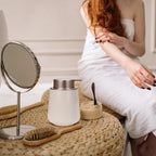 Bosilunlife Ceramic Foaming Soap Dispenser - 12 oz Foam Hand Wash Dispenser Bathroom Countertop Kitchen Dish Soap Pump Dispenser Liquid Soap Dispenser for Bathroom