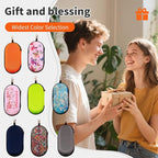 Double Eyeglasses Case, Hard Shell Dual Sunglasses Organizer with Zipper Clip Travel Glasses Storage for Women Men