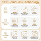 Poesie Laundry Detergent Sheets Magnolia Scent 3 Pack 480 Strips Liquid Less Effective Cleaning Zero Waste for All Washing Machine Traveling Dorm Life Save Space