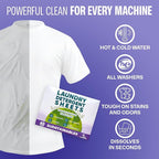 Sudstainables Laundry Detergent Sheets (60 Loads) – Eco-Friendly, Zero Waste, Plastic-Free Laundry Washing Machines Soap Sheets; Dissolvable, Space-Saving Strips for Travel (Lavender)