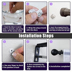 50 Pcs Drywall Anchor Repair Kit Solve Loose Wall Plugs Fast - Ideal for Curtain Rails, Towel Racks, Toilet Paper Holders and More Anchor Hole Patch (3.35 in x 2.36 in)