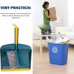 Small Broom and Dustpan Set for Home Cleaning, Handheld Kitchen Sweeping Tool with Compact Dustpan, Lightweight Cleaning Accessory for Living Room and Desktop Use