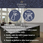 Granite Gold Clean and Shine Refill, Streak-Free Deep Cleaning and Polishing of Natural Stone and Quartz Surfaces, 64 Ounces