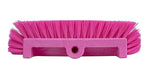 SPARTA 40422EC26 Floor Scrub Brush Head, Multi-Level, Dual Surface Plastic Block with Side Bristles, Crimped Polyester, Threaded Handle Hole, Ideal for Wide and Tight Spaces, BPA Free, 12 Inches, Pink