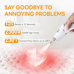 Heavy Duty Handheld Steam Cleaner for Home, 9 Gears Control Powerful Steamer for Cleaning with 14 Accessories, Multipurpose Steam Cleanr for Car, Upholstery, Kitchen, Windows, Grout & Pet Blanket