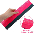 Wallpaper Smoothing Tool, Professional Vinyl Squeegee with Ruler Felt Squeegee for Vinyl Decals Sticker Paper Wallpaper Window Film Tools (12inch)