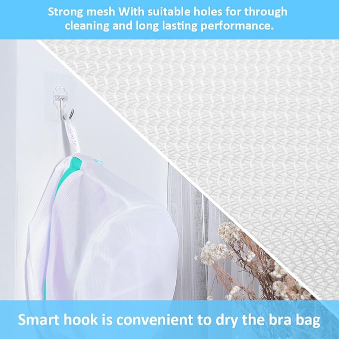 Bra Wash Bags, GOGOODA 4 Pack Underwear Laundry Mesh Bags for Delicates Baby Cloth Sock