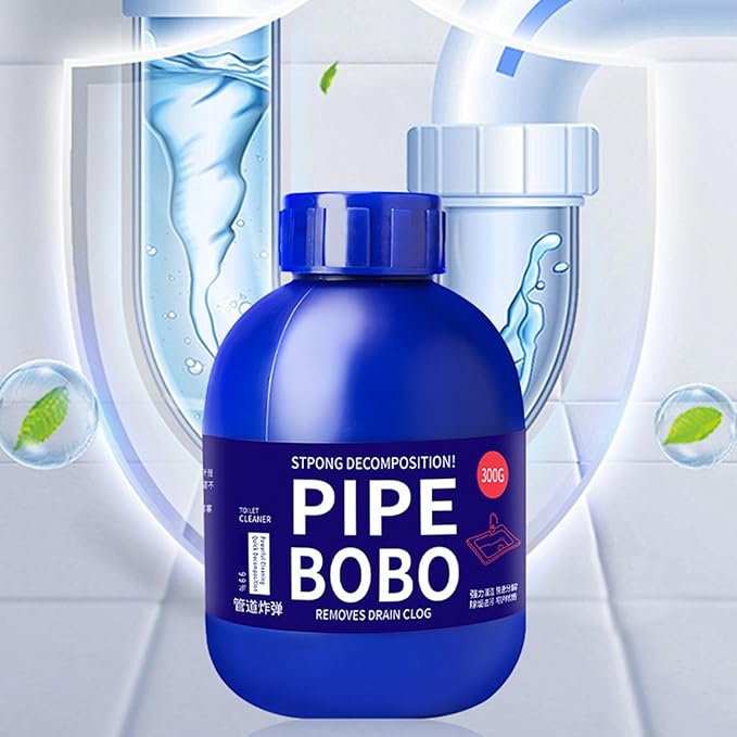 Heavy-Duty Pipe Declogger & Deodorizer, Professional Strength Pipe Dredging Formula, Fast-Acting Sink/Toilet/Kitchen Drain Opener, Powerful Unclogging, Clog Remover, Shower, Tub, Compatible (1)
