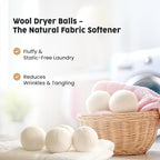 Scalise Family Sheep Farm Wool Dryer Ball by Scalise Family Sheep Farm – Reusable Dryer Balls Wool for Faster Drying & Less Static – Eco-Friendly, Chemical-Free