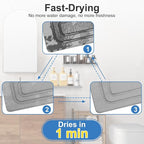 TEAMOLA Quick Drying Stone Shower Caddy, 2 Pack Water Absorbent Diatomite Tray Diatomaceous Earth Kitchen Soap Dish,Hand soap Holder, Water Absorbing Stone Used for Home & Kitchen Storage