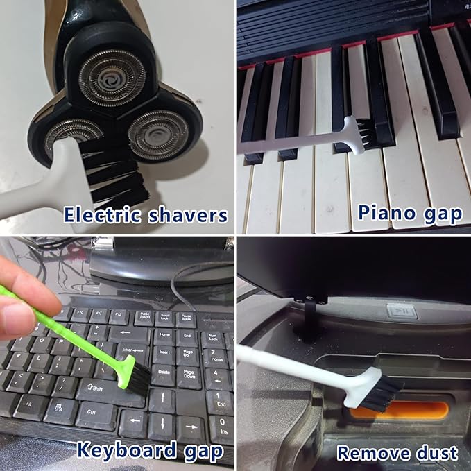 10Pcs Crevice Cleaning Tools, Gap Cleaning Brush Set,Cleaning Brushes Small Spaces, Hard Bristle Crevice Cleaning Brush Tool for Household Use Bathroom Tiles Kitchen