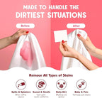 QLEAN Laundry Detergent Sheets – Travel-Friendly, HE & Standard Washer Safe, Liquidless Laundry Soaps, Quick-Dissolving Formula, Skin-Friendly (120 Loads, Ruby Sunset Bliss)