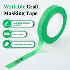 Premium Green Masking Tape,Painters Tape,Green Painters Tape for Automotive,DIY Paper Arts & Crafts, Spraying Drywall Paint, No Residue & Easy to Clean Up,12pcs 0.7inch X 54 Yd Painter's Tape