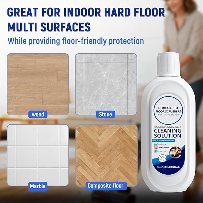 Multi-Surface Floor Cleaning Solution Compatible with Tineco iFLOOR 2/3/5 & FLOOR ONE S3/S5/S6/S7 PRO, Low Foam Floor Cleaner for All Cordless Wet/Dry Vacuum & Robot Vacuums Mop (2 Bottle, Original)
