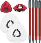 Mop Replacement for Ocedar, Mop for O Cedar, Replacement Mop for O Cedar Spin Mop Contains 4-Section Mop Handle 2 Mop Replace Head 1 Mop Base 1 Scrubber Mop Head for O-Cedar Spin Mop