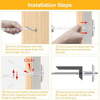Heavy Duty Drywall Anchor Bolts with 1/4"-20 Fastener Suitable for TV Mounting Hollow Wall Anchor Bolt Screw Kit Supports Up to 270 lbs Each on 1/2 Inch Drywall Pack of 42