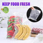 CAREGY Food Vacuum Sealer Rolls Bags 6 Pack 3 Rolls 8'' x 20' and 3 Rolls 11''x 20' Commercial Grade BPA Free Bag Rolls Embossed Food Saver Bags for Meal Prep,Sous Vide Cooking and Food Storage