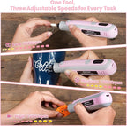 Rotary Tool Kit, Cordless Rotary Tool, Mini Rotary Tool 4V, Variable Speed, with Upgraded Accessories, for Carving, Engraving, Sanding, Polishing, Cutting, DIY Crafts and Pet Nails, Pink