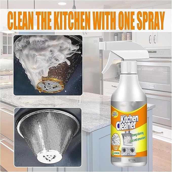 Joe Fish Kitchen Cleaner,Ju Fish Kitchen Cleaner,Multifunctional Powerful Kitchen Foam Cleaner Spray,Kitchen Foam Cleaner (3)