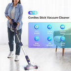 N7S Cordless Vacuum Cleaner, 6-in-1 Multifunction Cordless Vacuum, 210W Powerful Vacuum Cleaner, 6 Cell 2200mAh Stick Vacuum Cordless Rechargeable for Home (Deep-Blue)