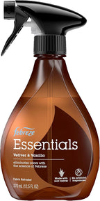 Febreze Fabric Spray, Fabric Refresher Essentials, Odor Eliminator for Strong Odor, Includes Lavender & Eucalyptus Essential Oil, Vetiver & Vanilla Essential Oil, 12.5 Oz (Pack of 3)