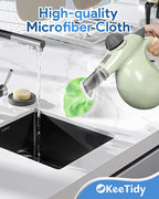 10 Pack Microfiber Cloths for Handheld Steam Cleaner Compatible with Bissell Steam Shot fit for Wagner fit for PurSteam fit for McCulloch Universal Steam Mop Pads Washable