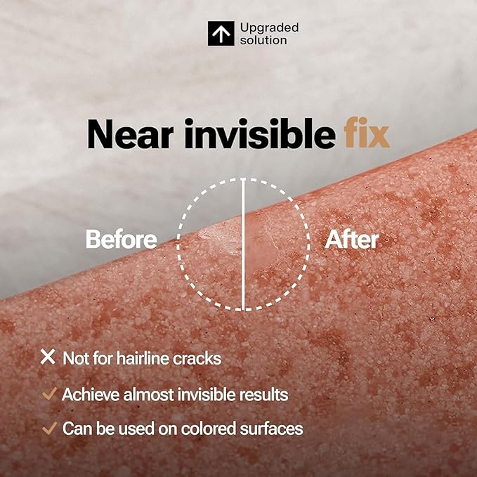 UBA Tuba & Black Stone Repair DIY Kit (Red, Black & Clear Color) - Ideal as Granite Repair Kit I Works Great as Quartz Countertop Repair Kit I Also for Ceramic, Tile and Porcelain Repair Kit