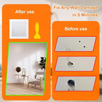 Drywall Repair Kit - Self-Adhesive Aluminum Wall Patch Repair Kit | Heavy-Metal Wall Hole Fixing Tools for Home, Rentals & Offices (2 Pack*6in)