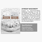 JOYMOOP 13" Mop Head with Microfiber Mop Pad Replacement, 1 Pack