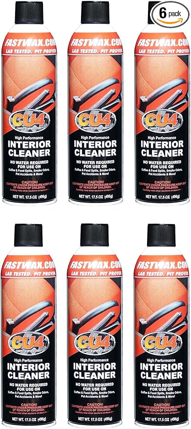 CU4 Carpet & Upholstery Cleaner – Stain Remover & Odor Eliminator for Fabric, Carpet & Upholstery, 6-Pack