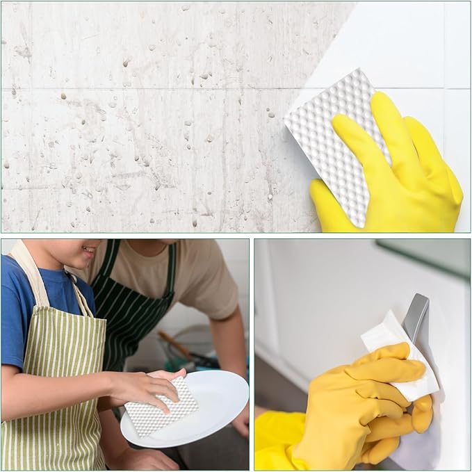 Magic Sponge Eraser Sheets- garvonti 30 Pack Melamine Foam Sheet in Bulk, Convex Point Heavy Duty Melamine Eraser, Thickened Disposable Melamine Foam Cleaning Eraser Pads