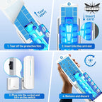 Fruit Fly Traps for Indoors, 10 Sticky Refills Flying Insect Trap Plug in Mosquito Bug Zapper Indoor for Home, Moths Catcher Gnats Traps for House with 9w Blue & UV Light