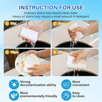 Magic Sponges Cleaning Eraser, 100Pack 2X Density Stronger Melamine Sponge Foam Pads, Multi-Functional Household Cleaner Dish Sponge, Cleaning Supplies for Kitchen, Bathroom, Floor, Sink,Wall Cleaner