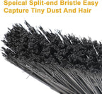 Heavy Duty Angle Broom - Yellow Broom for Outdoor & Indoor, Garage, Driveway, Sidewalk, Kitchen & More, Long Handle