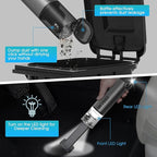 VSGO Cordless Car Vacuum, Compressed Electric Air Duster 17000Pa Suction, 5-in-1 Portable Mini Small Handheld Vacuum, UP to 90 Mins Runtime for Car, Desk, Computer, Keyboard, Home Cleaning (Grey)