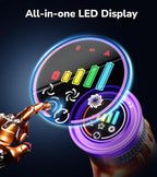 Cordless Vacuum Cleaner, 550W 48Kpa 70 Mins Vacuum Cleaners for Home, Self-Standing Stick Vacuum with Touch Screen, Wall Dock, Anti-Tangle Rechargeable Vacuum for Pet Hair Carpet Hardwood Floor