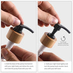 MOMEEMO Soap Dispenser Set, Contains Hand and Dish Soap Dispenser, Suitable for Kitchen Decor. (Black & White)