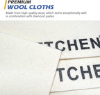 SCOTTCHEN Diamond Polishing Paste & Wool Cloths Kit,Each 6pcs,Polishing Paste 400/1,200/4,000/8,000/50,000/100,000 Grit, for Jewelry, Metal, Ring, Glass, Coin