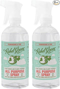 Rebel Green Natural All-Purpose Cleaning Spray - Plant-Derived Multi-Surface Cleaner with Essential Oils for Kitchen, Bath, Countertops and More - Frankincense - 16 oz - 2 Pack