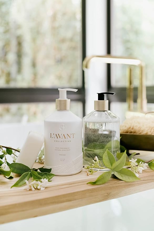 L'AVANT Collective High Performing Dish Soap Refill | Plant-Based Ingredients & High Performing Formula | Fresh Linen Scent | 32 FL oz/946 mL
