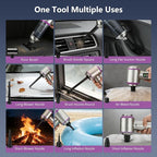 Cordless Handheld Vacuum with 17000Pa Powerful Suction, LED Light & 4-in-1 Nozzles, Portable Car Vacuum Cleaner for Pet Hair, Home, Office Desk, 3 Speeds & Type-C Charging