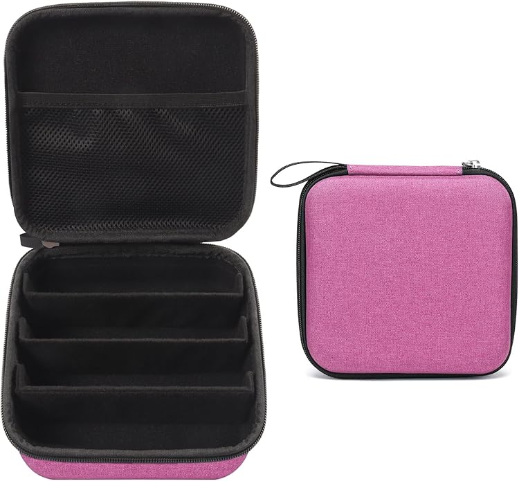 Bukere Travel Sunglasses Organizer Case Adjustable Slot For Multiple Eyeglasses Hard-shell Portable Storage Box for Men Women