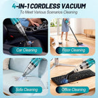 Cordless Vacuum Cleaner Compatible with Makita 18V Battery, Handheld Battery Powered Vacuum Portable Vacuum for Home, Car, Pet Hair, with 4-in-1 Nozzles & 3 HEPA Filter, No Batteries