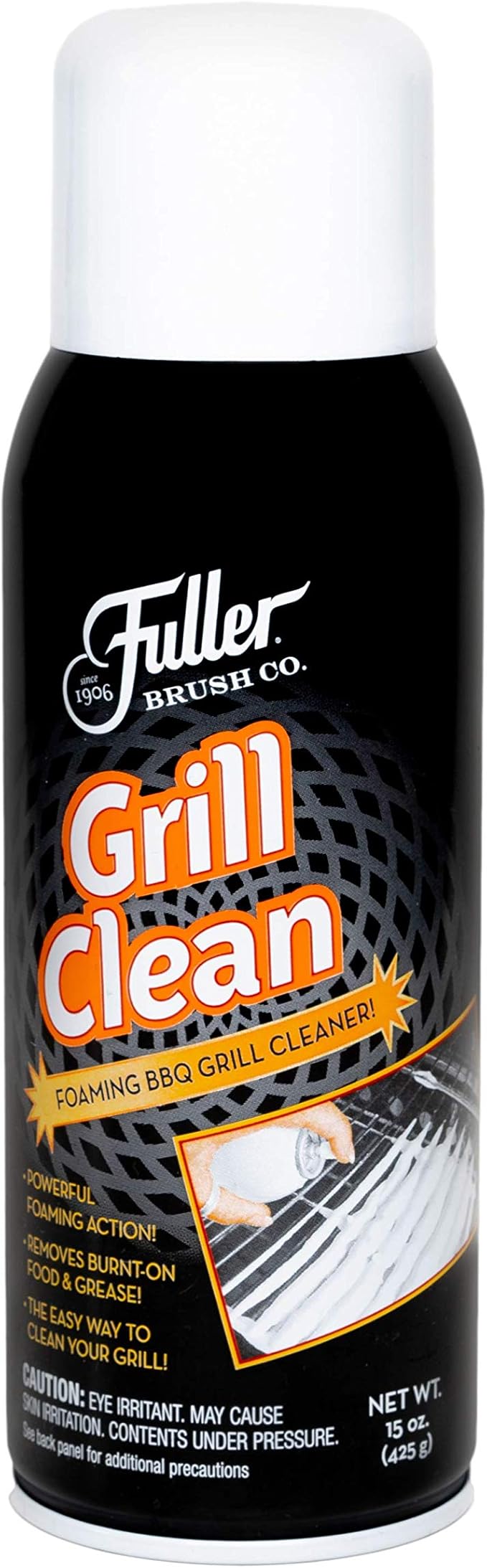 Fuller Brush Grill Cleaner - Heavy Duty Foaming Spray for Cleaning Oven, Grilling Griddle & Iron Plate - Safe & Easy Grease Remover for Clean BBQ Racks & Grills 1 Pack