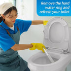 4TH Pumice Stone Toilet Bowl Cleaning,Pumice Stick with Long Handle, Ideal for Removing Hard Water Rings and Stains, Eco-Friendly and Scratch-Resistant-6Pack