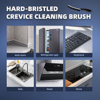 Crevice Cleaning Brushes, Cleaner Scrub Brush Tool for Hard to Reach Tight Space, Home Essentials, Cleaning Supplies for Shower, Bathroom, Kitchen, Toilet, Window