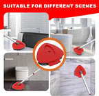 2 Pack Upgrade Scrub Brush Replace Heads Compatible with O Cedar EasyWring 1 Tank Spin Mop,Mop Replacement Scrubber Head Brush,Floor Cleaning Brush,More Layers of Bristles for Bathroom, Deck, Kitchen