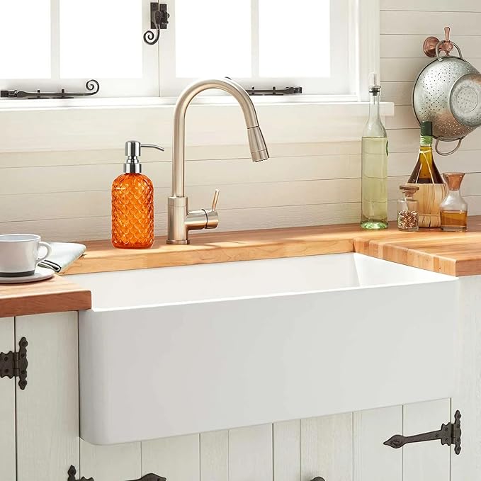 Bathroom & Kitchen Glass Hand and Dish Soap Dispenser with 304 Rustproof Stainless Steel Pump (Orange-2pack)